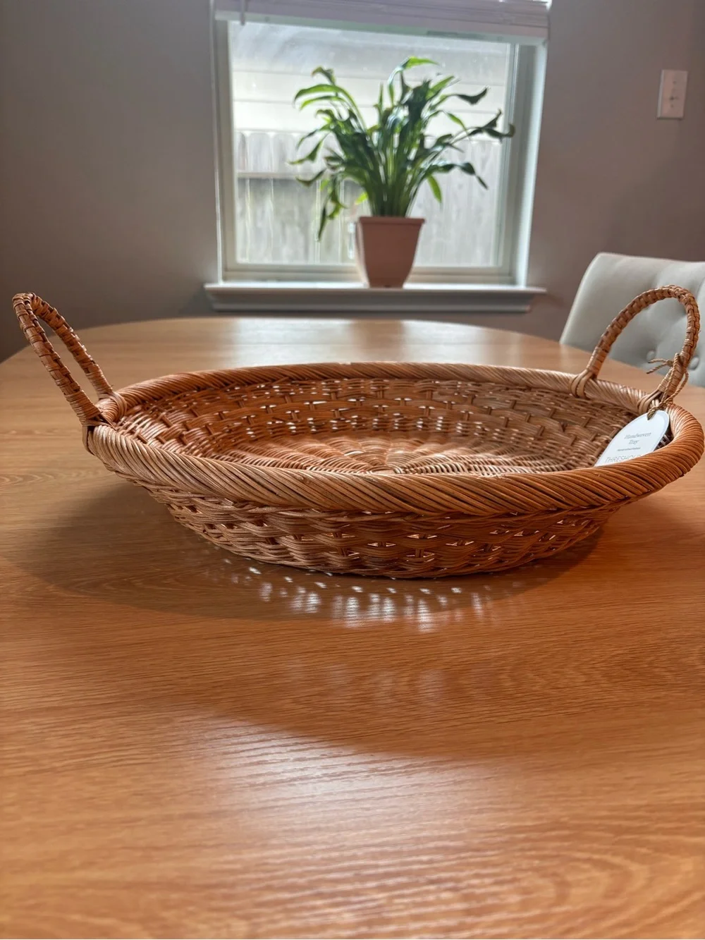 Threshold Studio Mcgee Handwoven Rattan Decorative 18” Tray